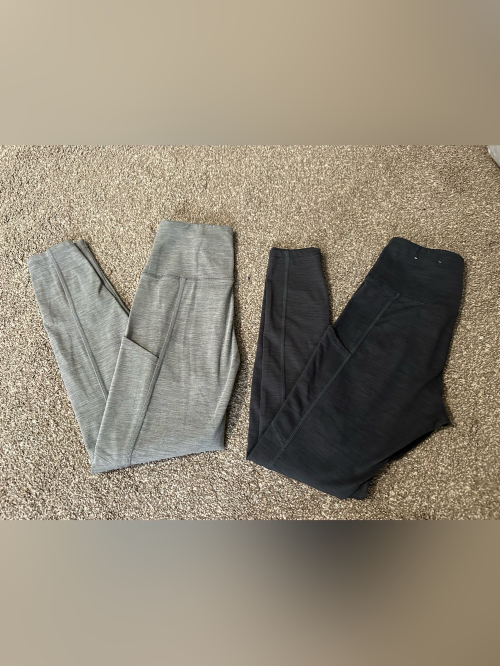 American Eagle Outfitters High-Waist Leggings Duo – Gray & Black - Picture 2 of 14